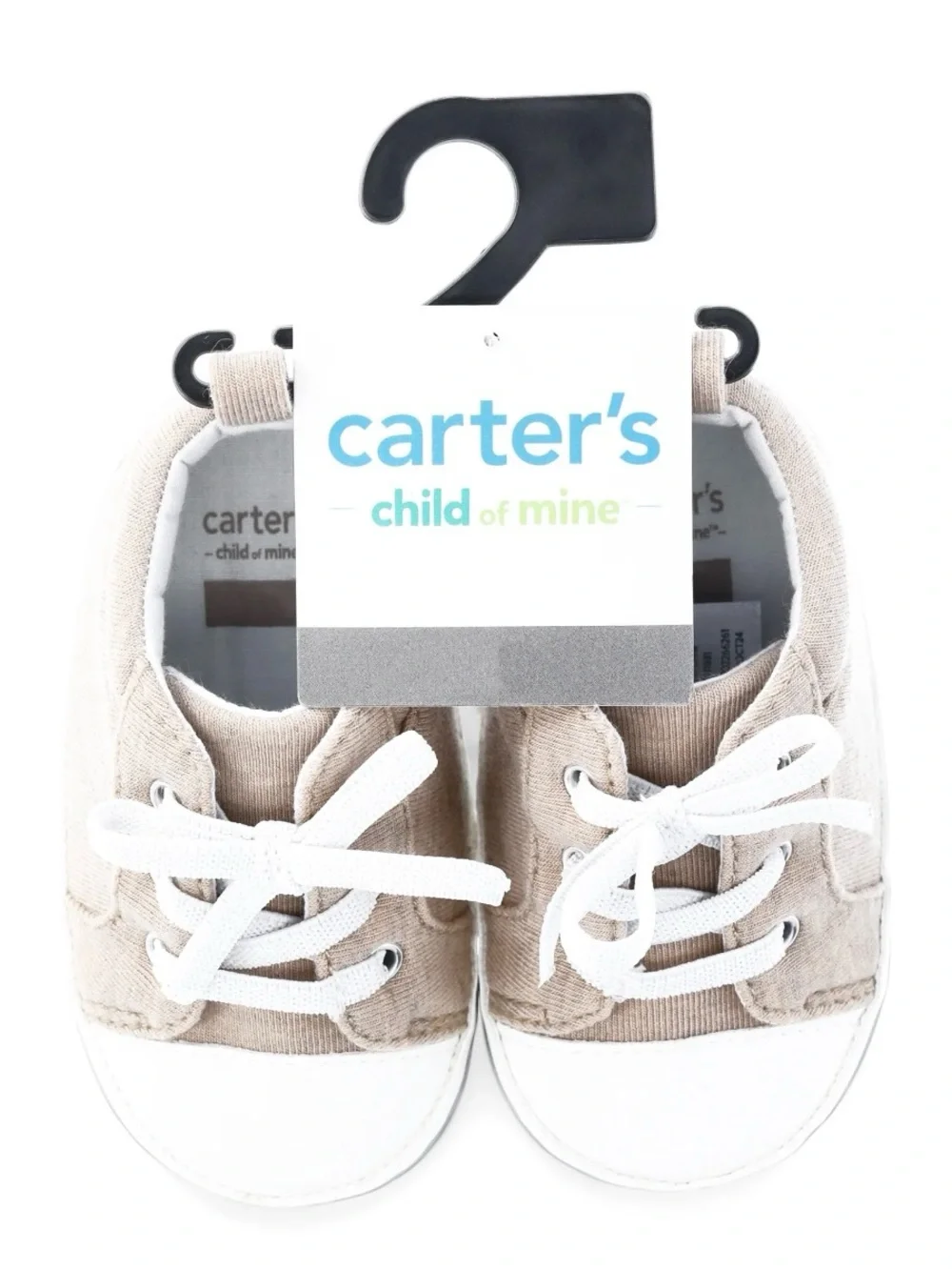Carter’s Child of Mine Infant Beige Sneakers 0-3 Months Unisex Casual Shoes
